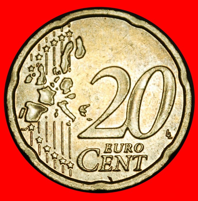  Ⰺ NORDIC GOLD (2002-2026): AUSTRIA ★ 20 EURO CENTS 2002 SPANISH ROSE! DIE A!★LOW START ★ NO RESERVE!   