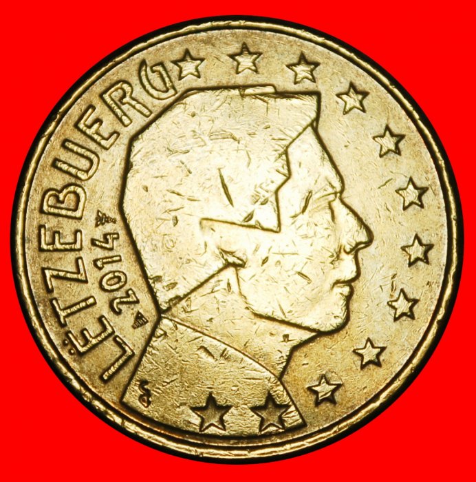 Ⰺ NETHERLANDS (2007-2025): LUXEMBOURG ★ 50 EURO CENTS 2014 NORDIC GOLD! II1!★LOW START ★ NO RESERVE!   