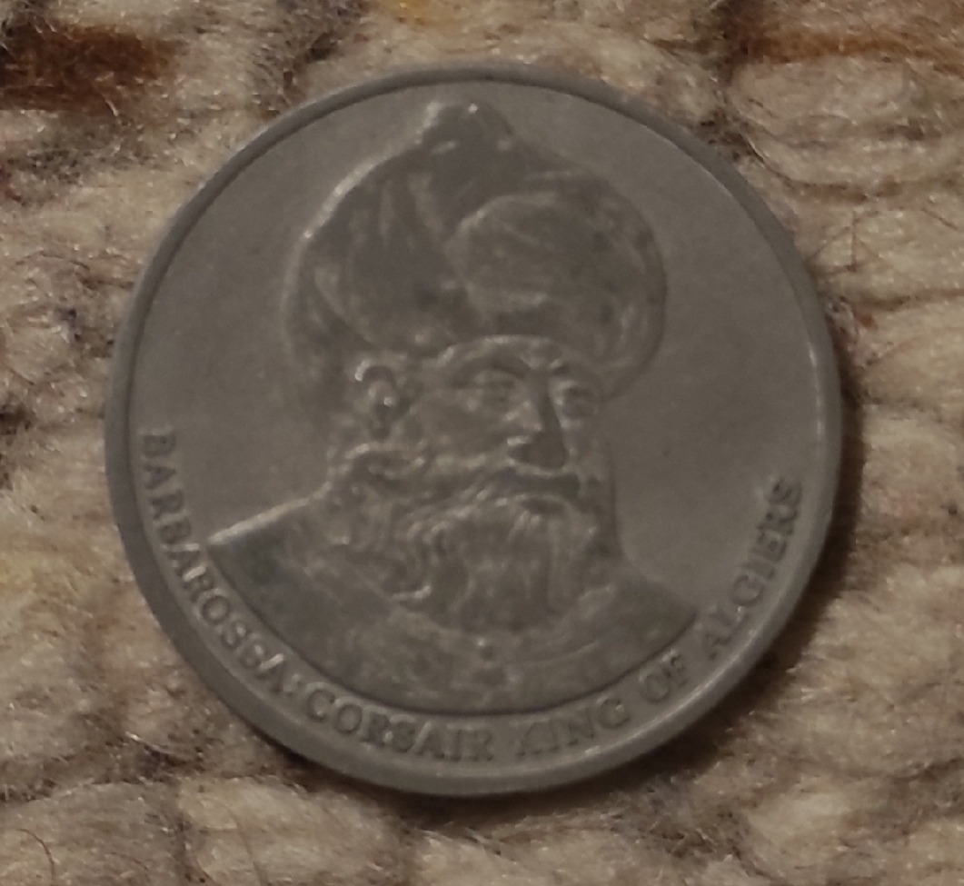  Token Barbarossa Corsair King of Algiers   