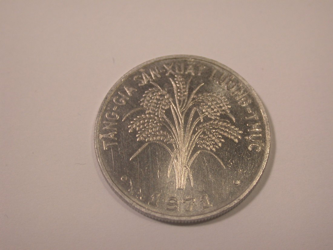  J31  Vietnam  1 Dong 1971 in EA, PP ähnlich  Originalbilder   