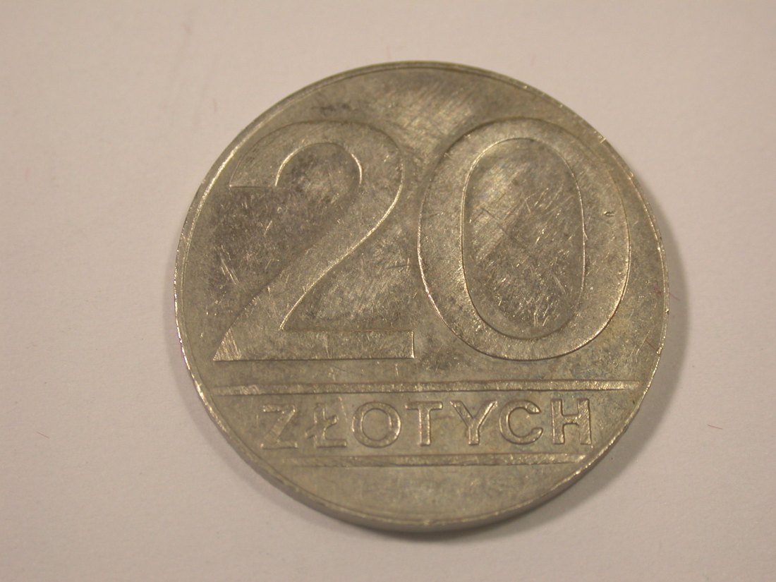  J31  Polen 20 Zloty 1990 f. unc   Originalbilder   