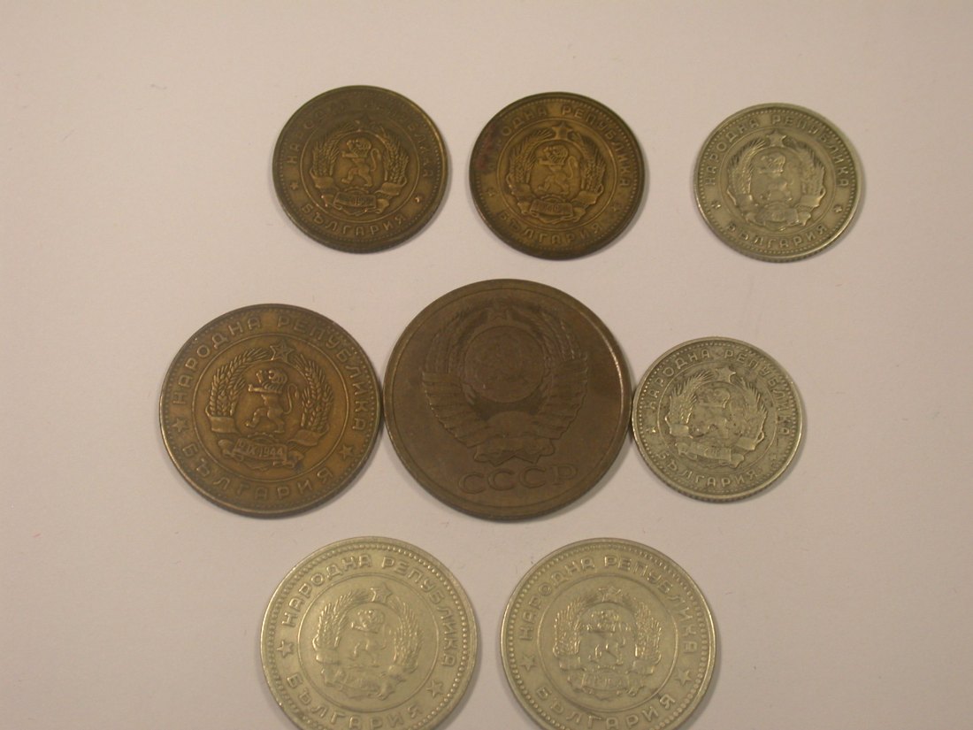  J31  Udssr 8 Münzen 1962-1980    Originalbilder   