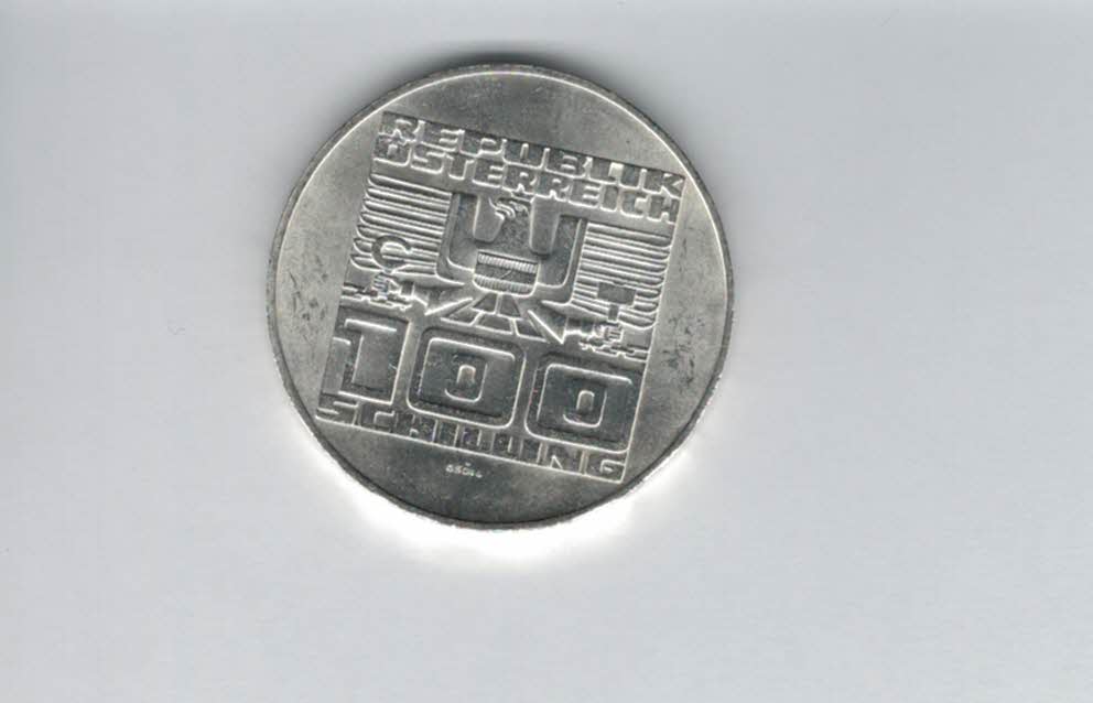  100 Schilling 1975 50 J. Schillingwährung silber 15,36g fein Österreich Spittalgold9800 (01914/4)   