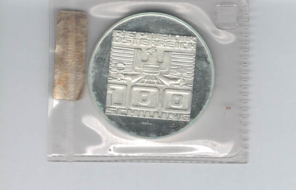 100 Schilling 1977 900 Jahre Festung Hohensalzburg silber/15,36g fein Österreich 2.Rep (01914/15)   