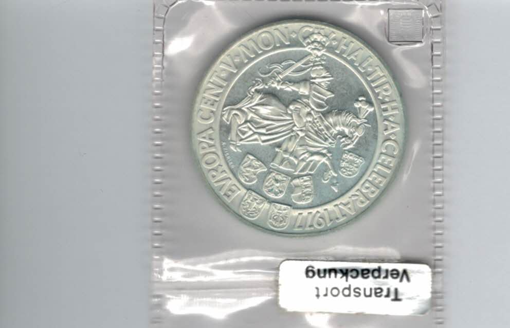  100 Schilling 1977 500 Jahre Münzstätte Hall/Tirol 15,36g fei Ag Österreich Spittalgold9800 01914/16   