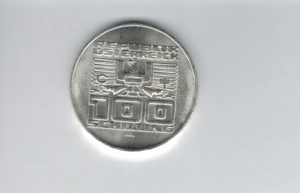  100 Schilling 1978 1100 Jahre Villach/Kärnten Ag 15,36g fein Österreich Spittalgold9800 (01914/19   