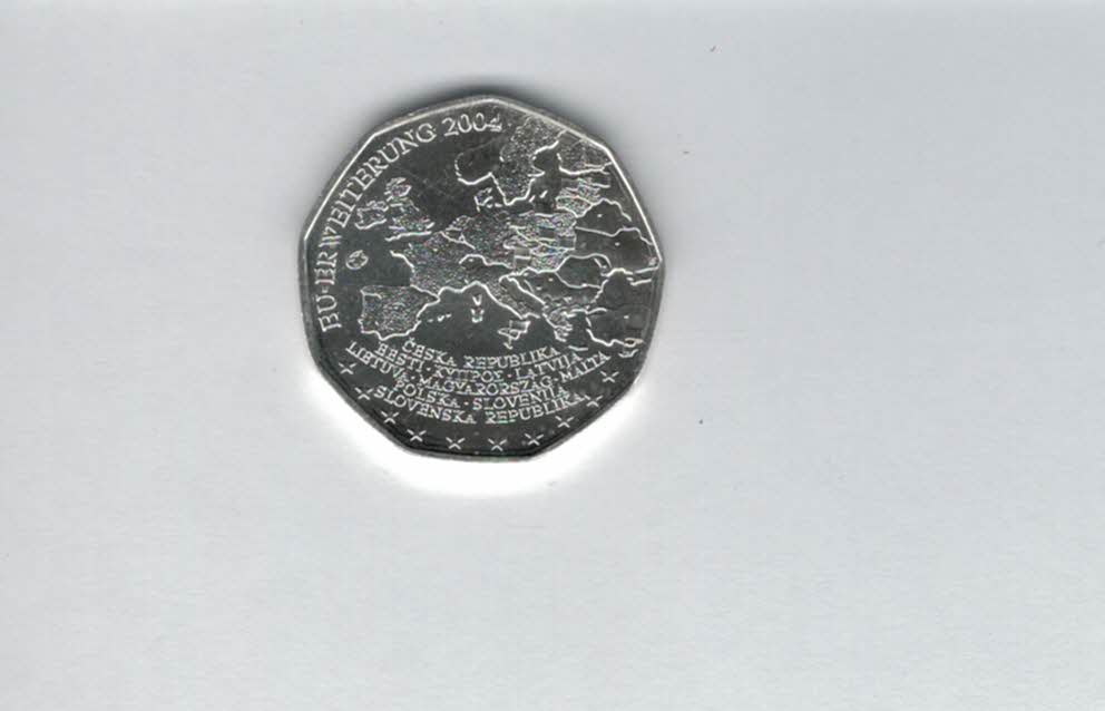  5 Euro 2004 EU-Erweiterung Österreich silber/8g fein Spittalgold9800 (4974/3   