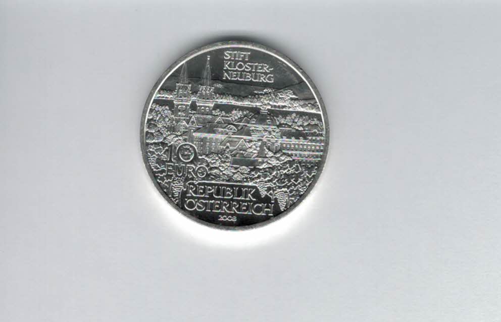  10 Euro 2008 Stift Klosterneuburg silber 925/16g fein Österreich Spittalgold9800 (4971/13   