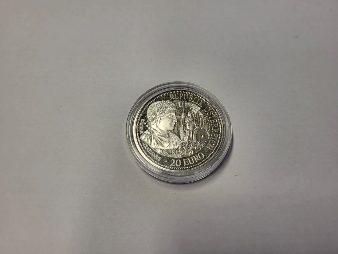  20 Euro 2012 Lauriacum Kaiser Gratianus 900/20g silber Österreich Spittalgold9800 (5370   