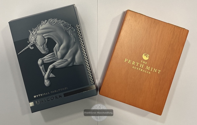  Australien 100 Dollar 2021 Unicorn Mythical Creatures 1 Oz Platin FM-Frankfurt Feingewicht: 31,1g   