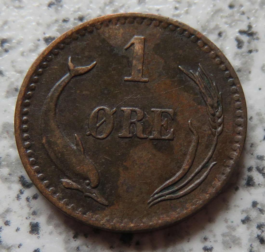  Dänemark 1 Öre 1874   