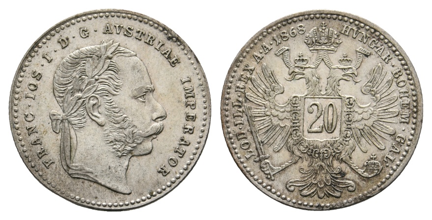  Österreich/Ungarn, Kleinmünze 1868   