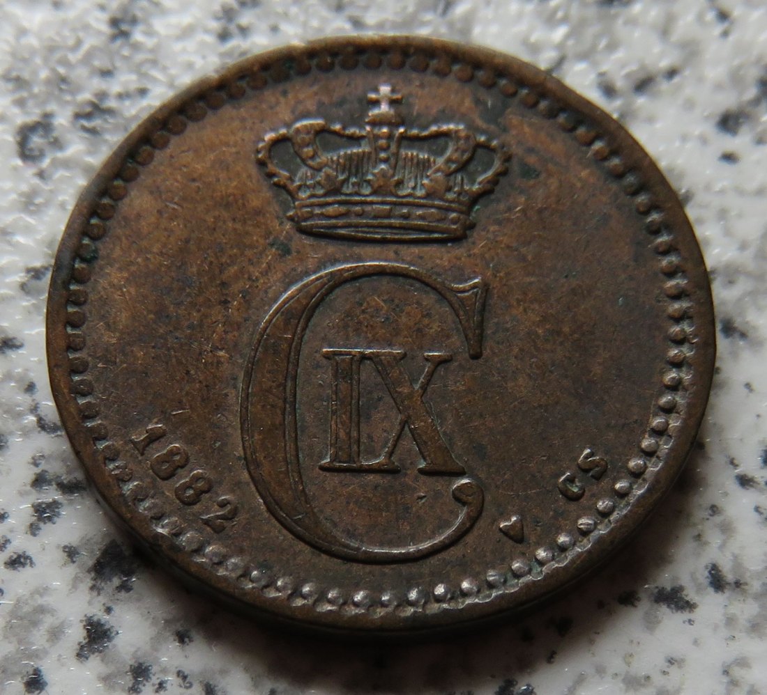  Dänemark 1 Öre 1882   