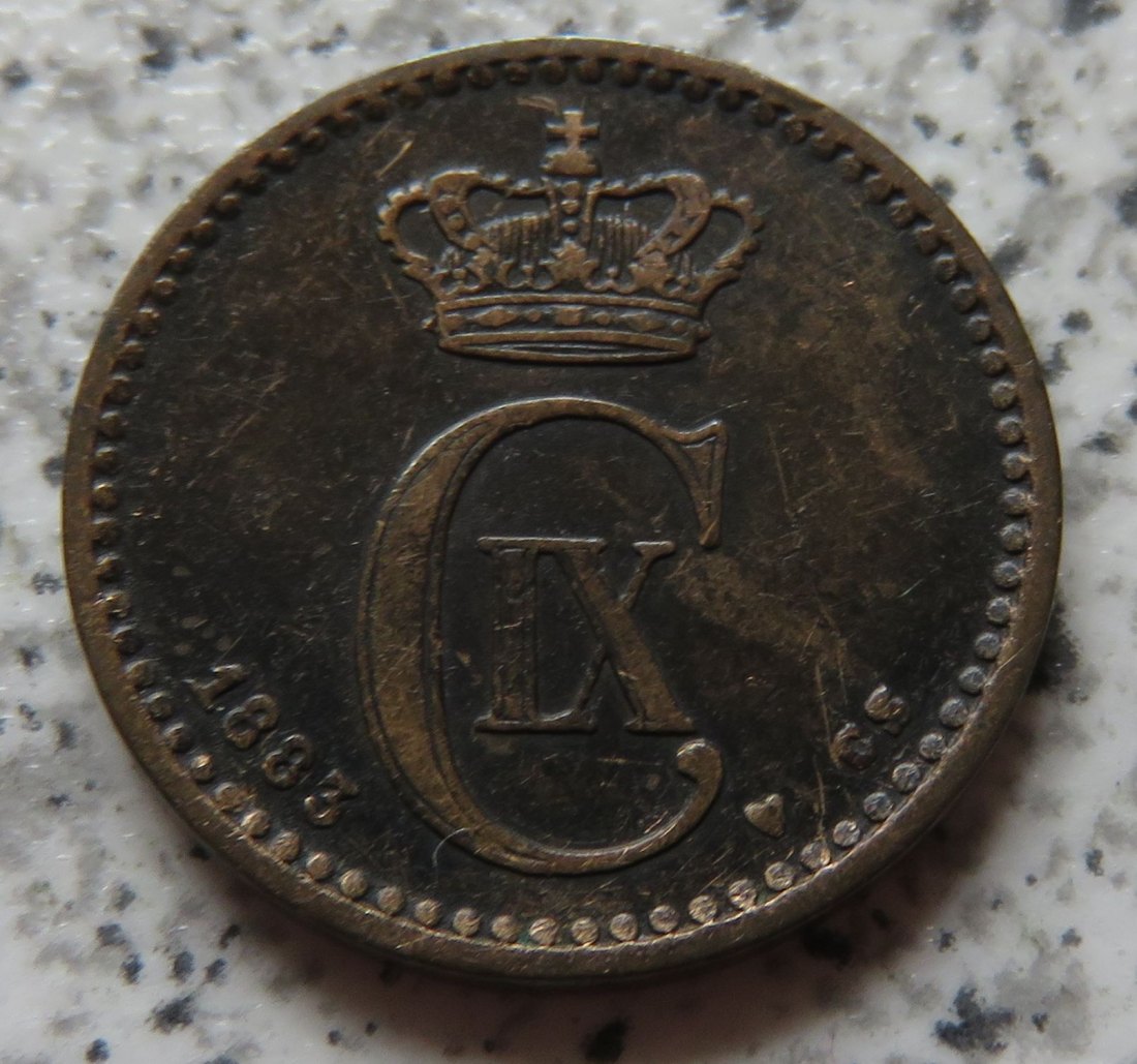  Dänemark 1 Öre 1883   