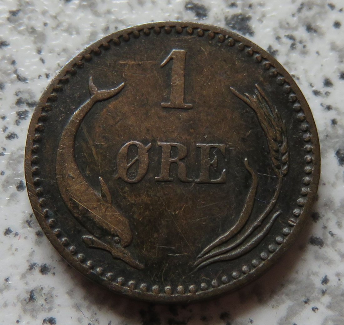  Dänemark 1 Öre 1883   