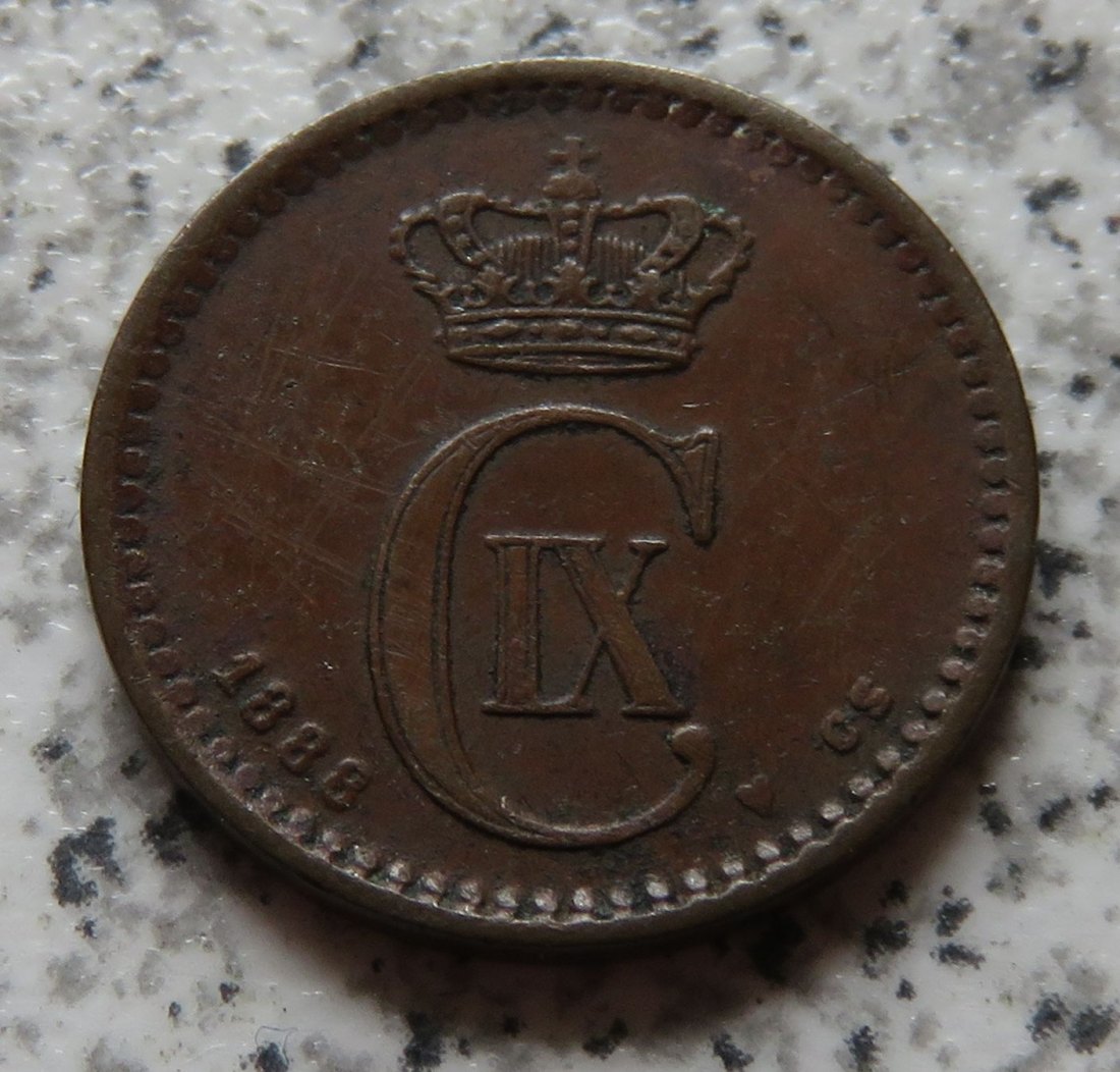  Dänemark 1 Öre 1888   