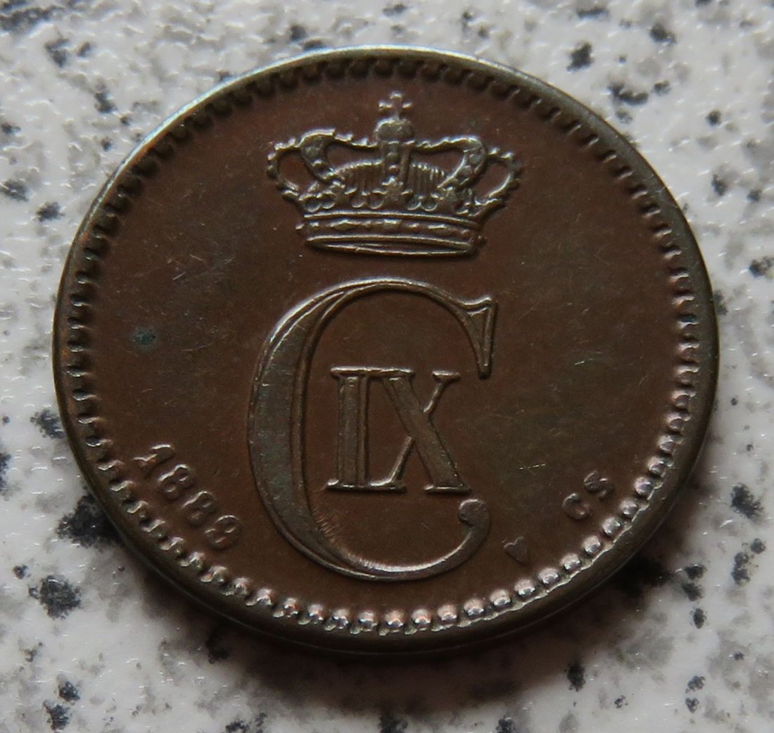  Dänemark 1 Öre 1889   
