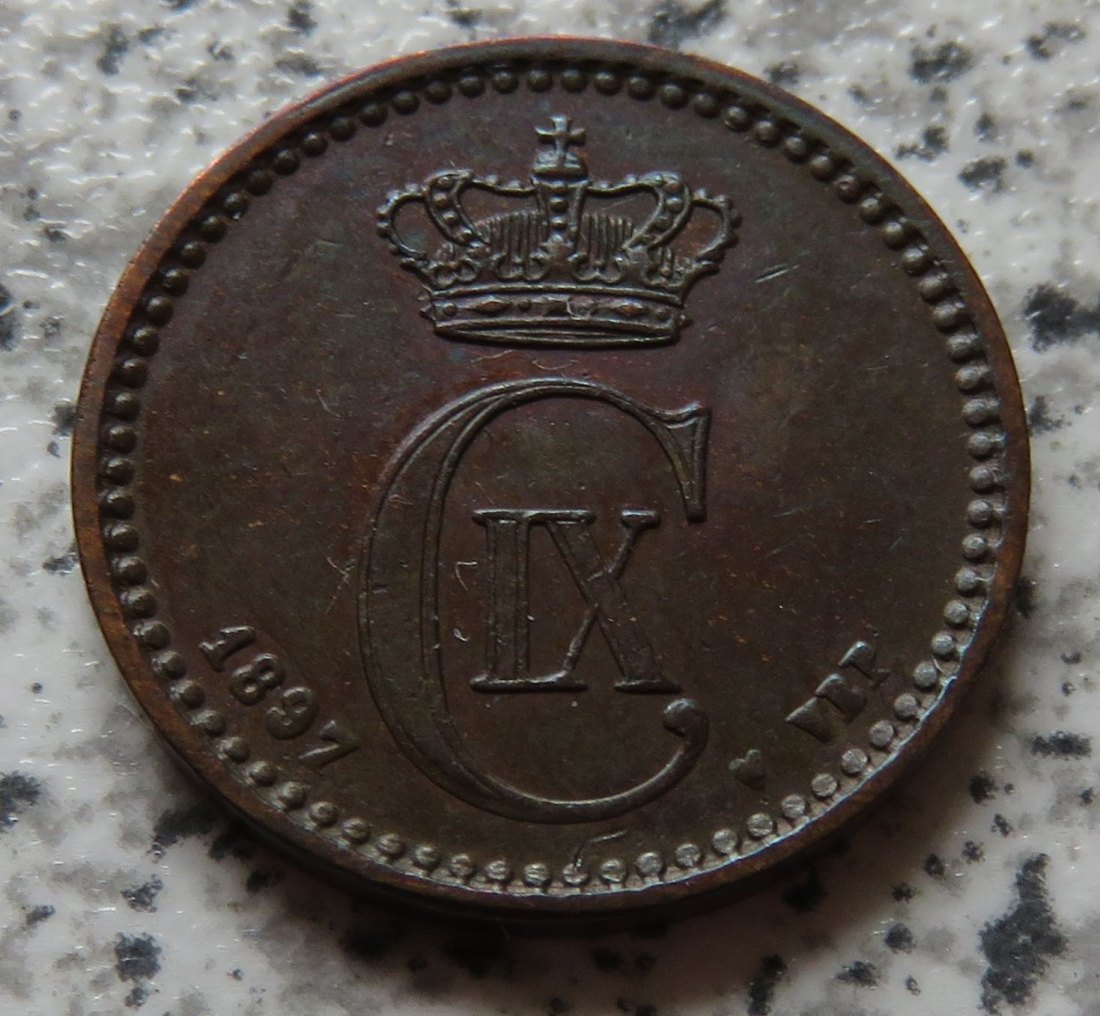  Dänemark 1 Öre 1897   