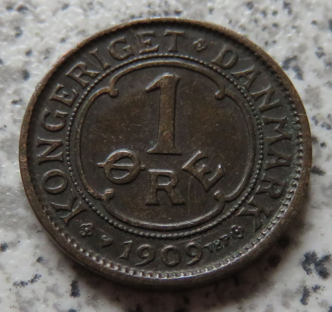  Dänemark 1 Öre 1909   