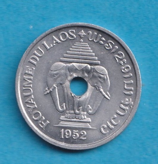  Laos 20 Cent 1952   