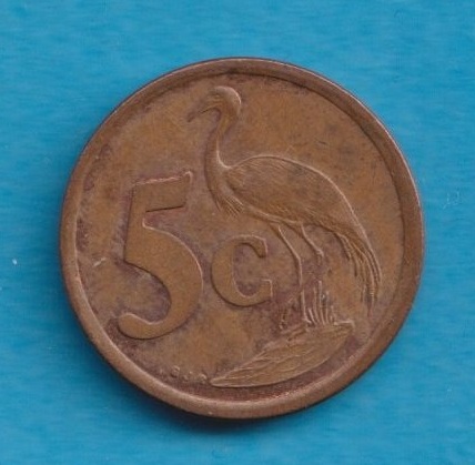  Südafrika 5 Cents 1996   