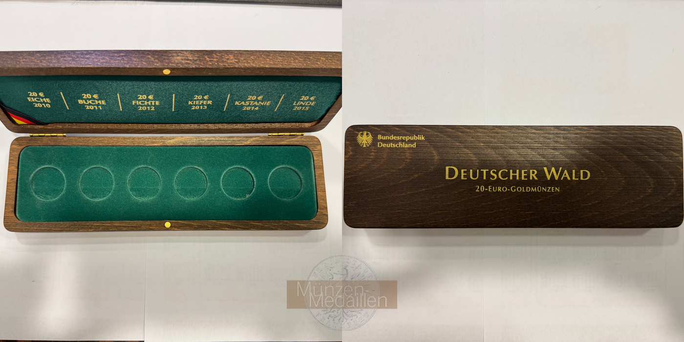  Deutschland Deutscher Wald Etui für 20-Euro Goldmünzen MM-Frankfurt   