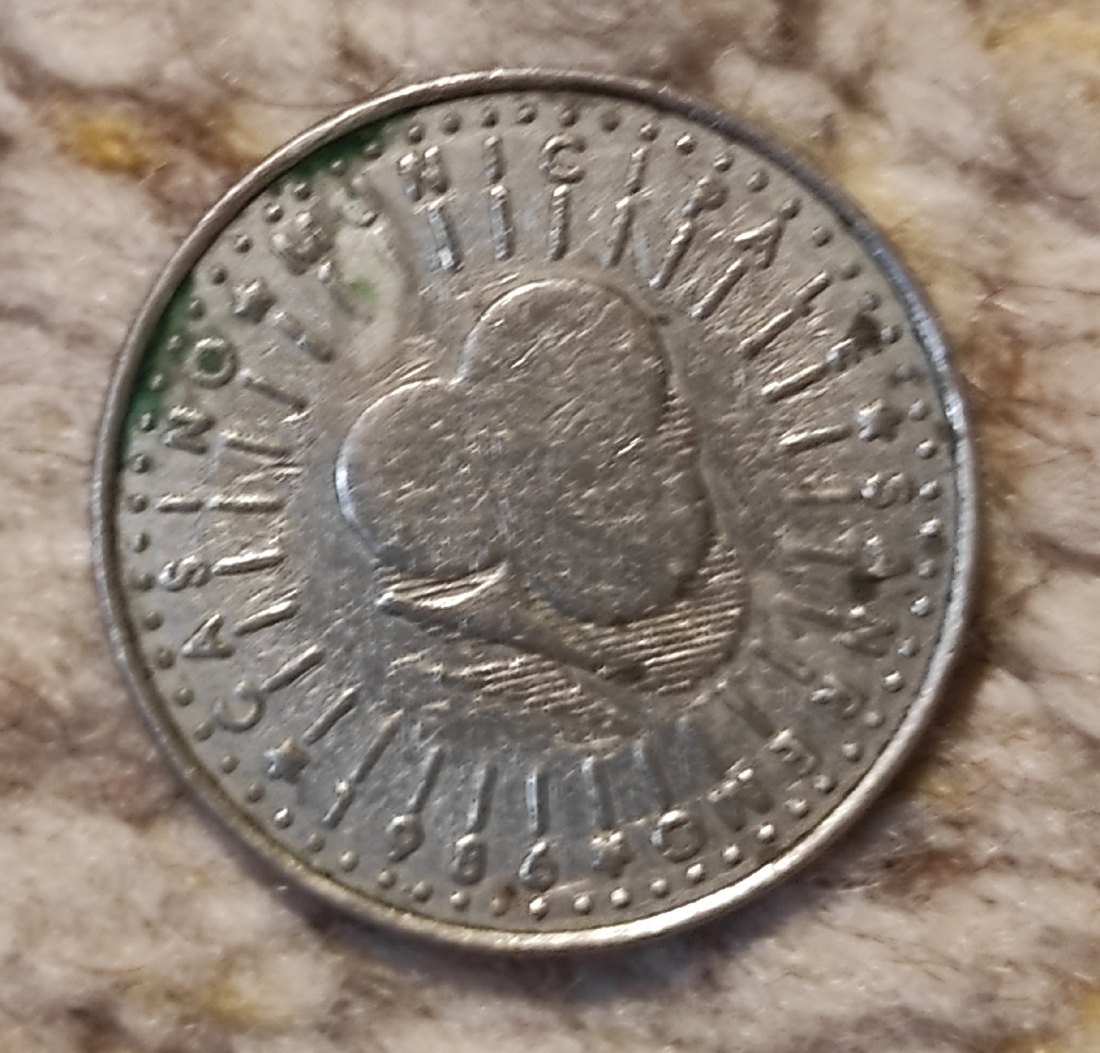  Casino-Chip, Italien - San Remo Municipale 1986   