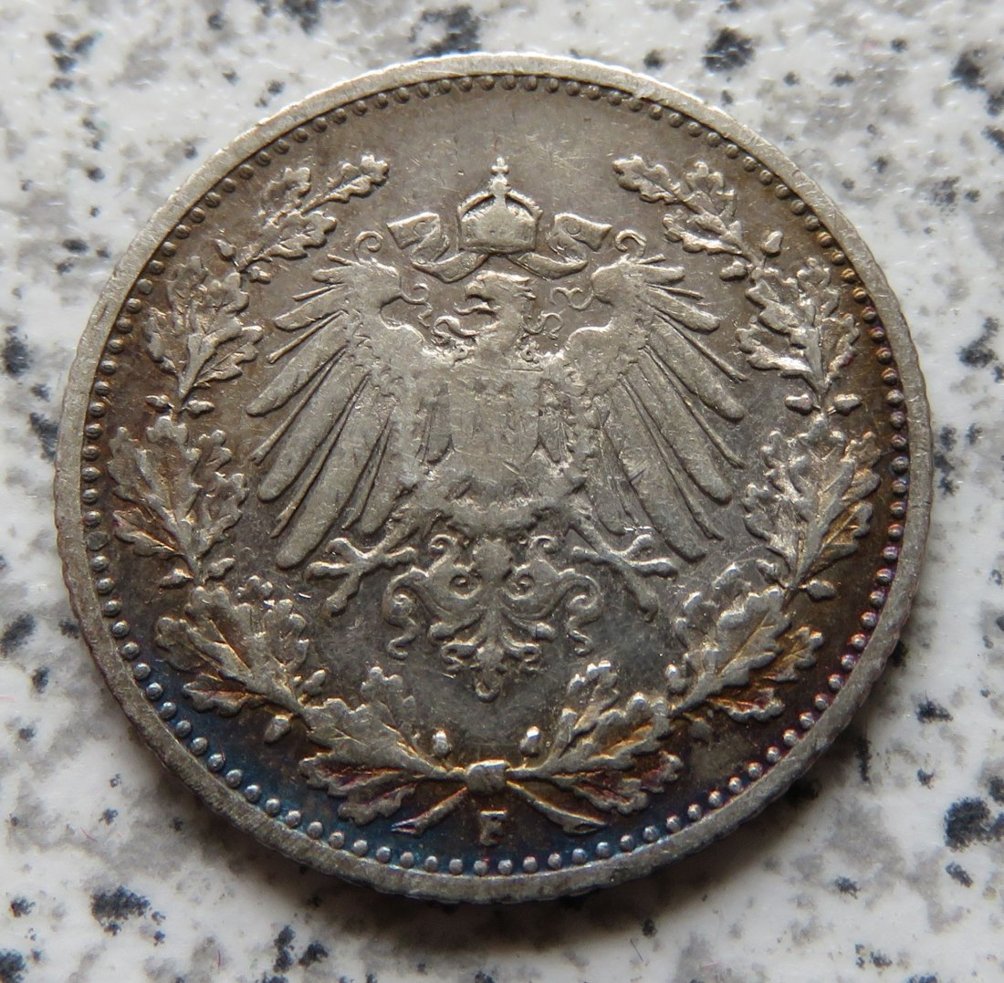  Kaiserreich 1/2 Mark 1905 F   