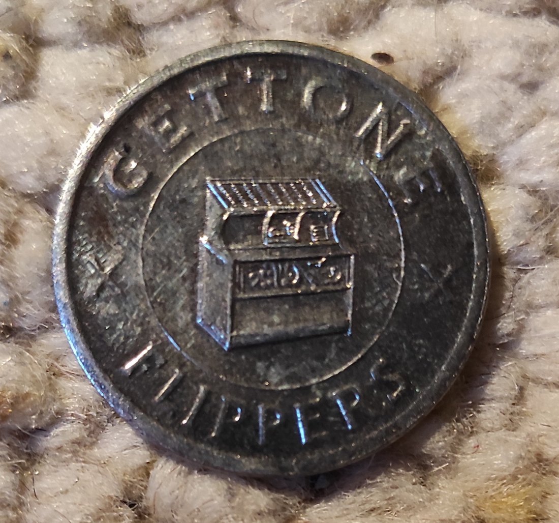  Jeton für Flipper-Automat Italien Genua   