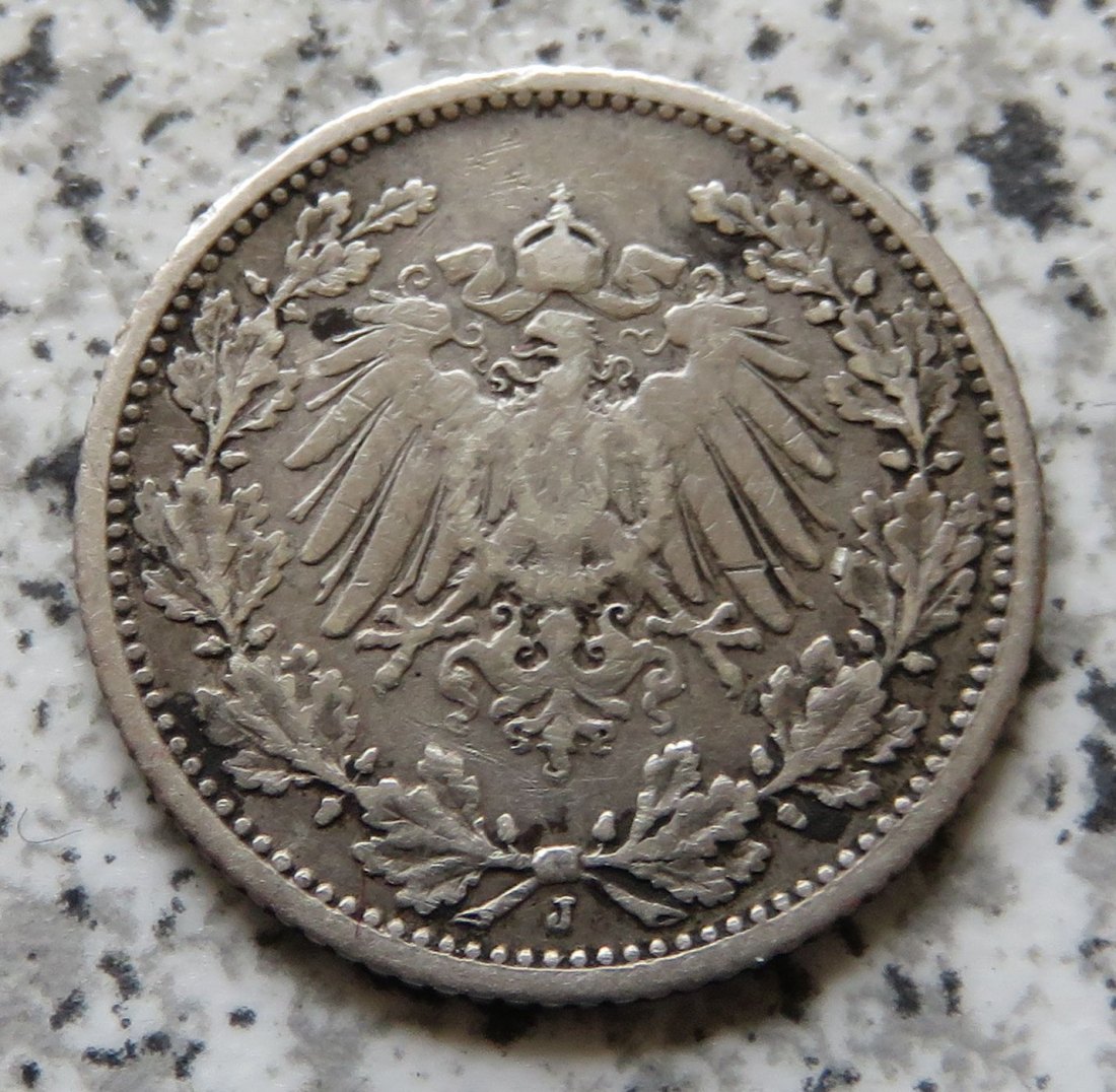  Kaiserreich 1/2 Mark 1905 J   
