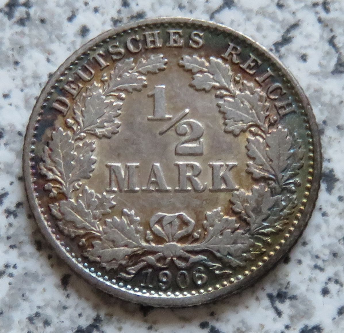  Kaiserreich 1/2 Mark 1906 G   