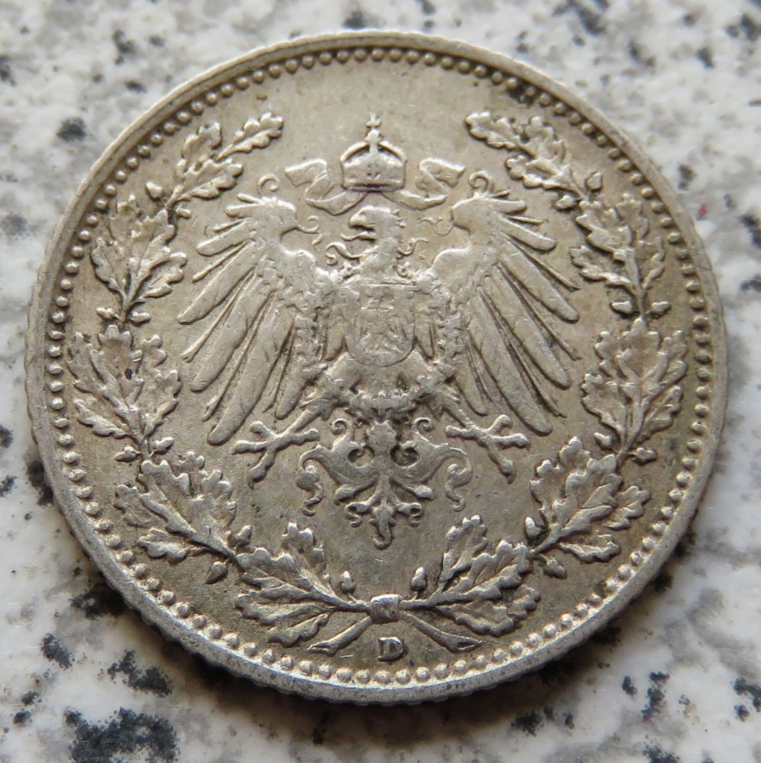  Kaiserreich 1/2 Mark 1907 D   