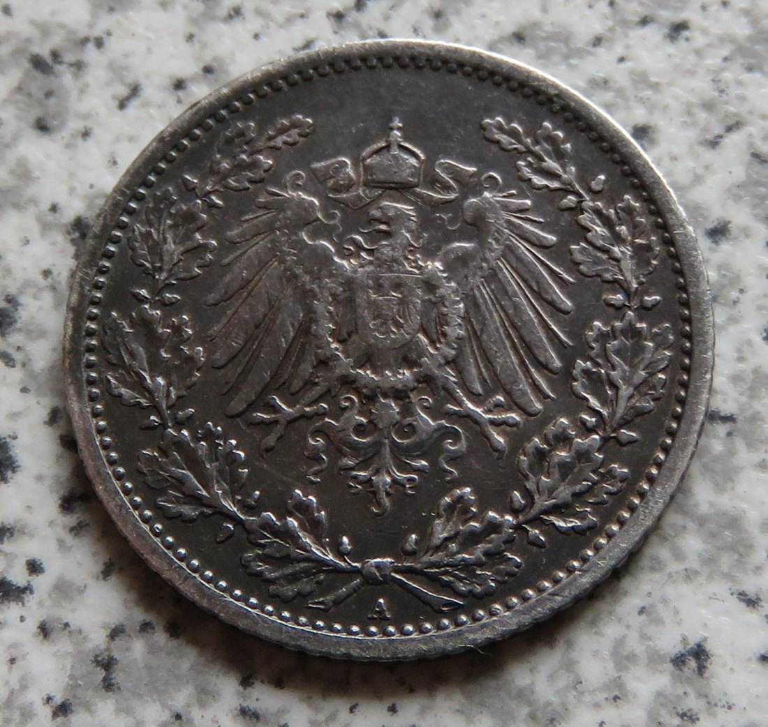  Kaiserreich 1/2 Mark 1909 A   
