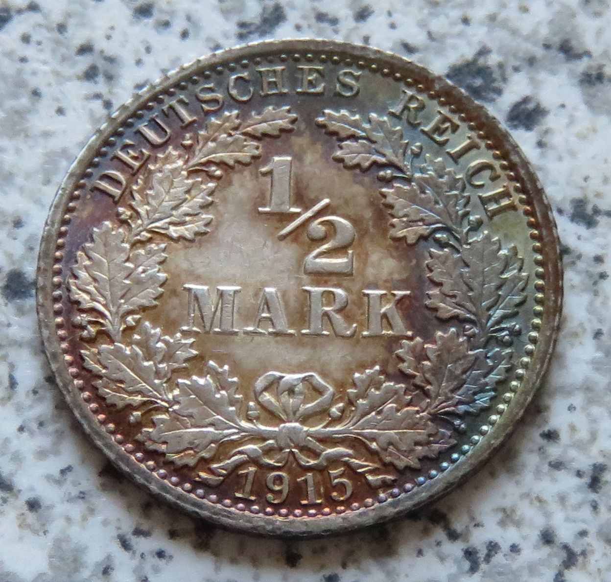  Kaiserreich 1/2 Mark 1915 A   