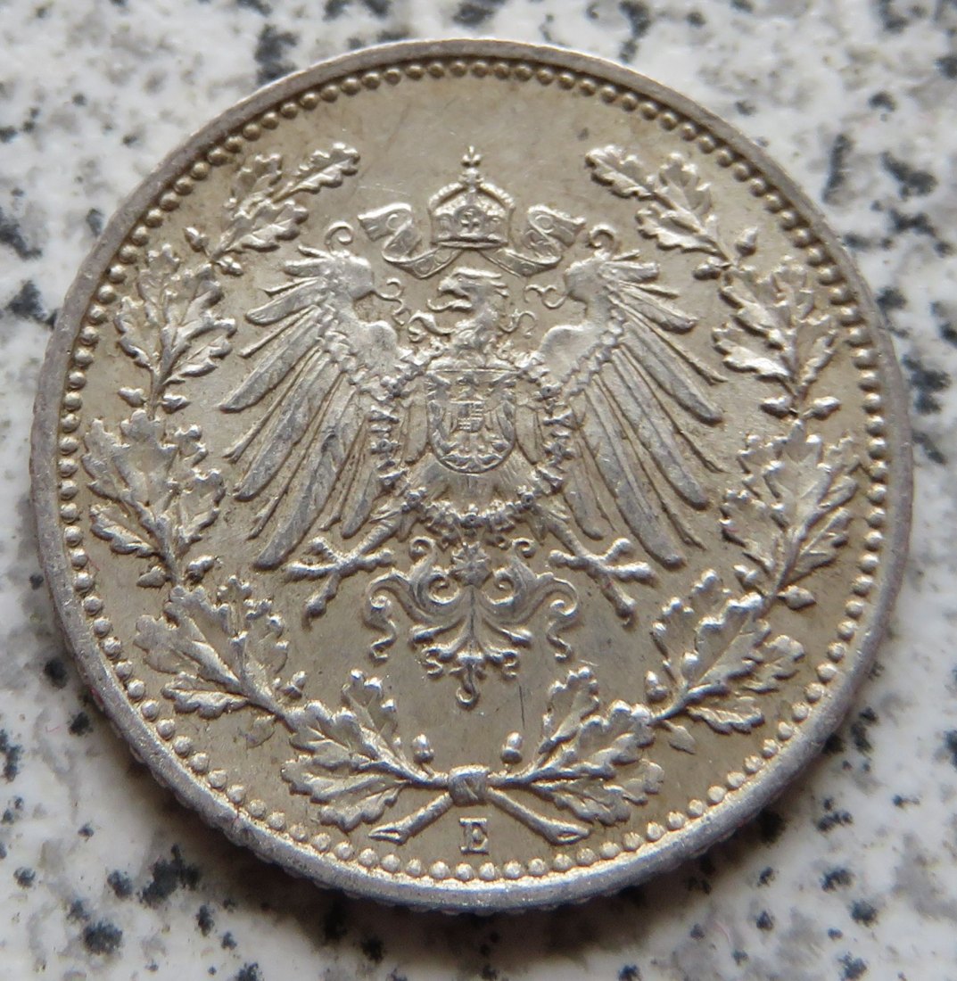  Kaiserreich 1/2 Mark 1915 E   