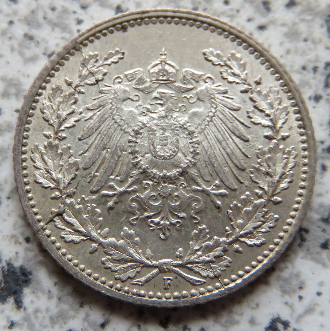  Kaiserreich 1/2 Mark 1915 F   