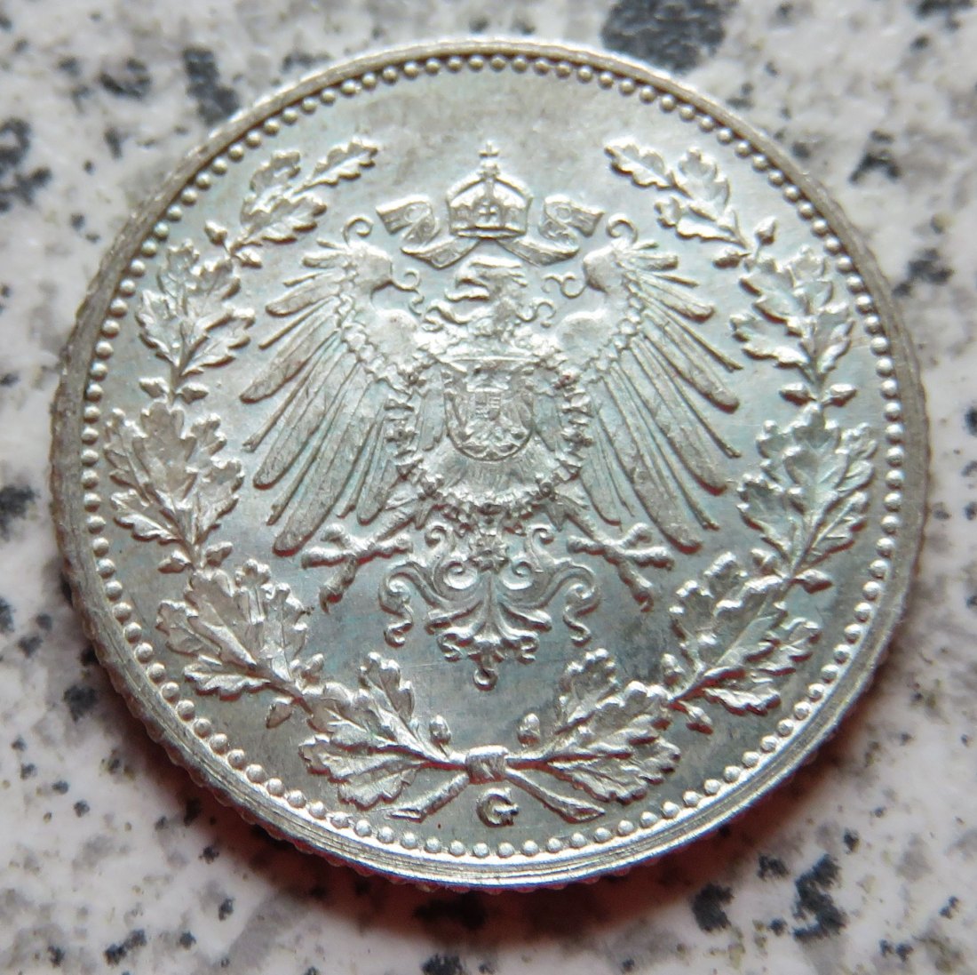  Kaiserreich 1/2 Mark 1915 G   