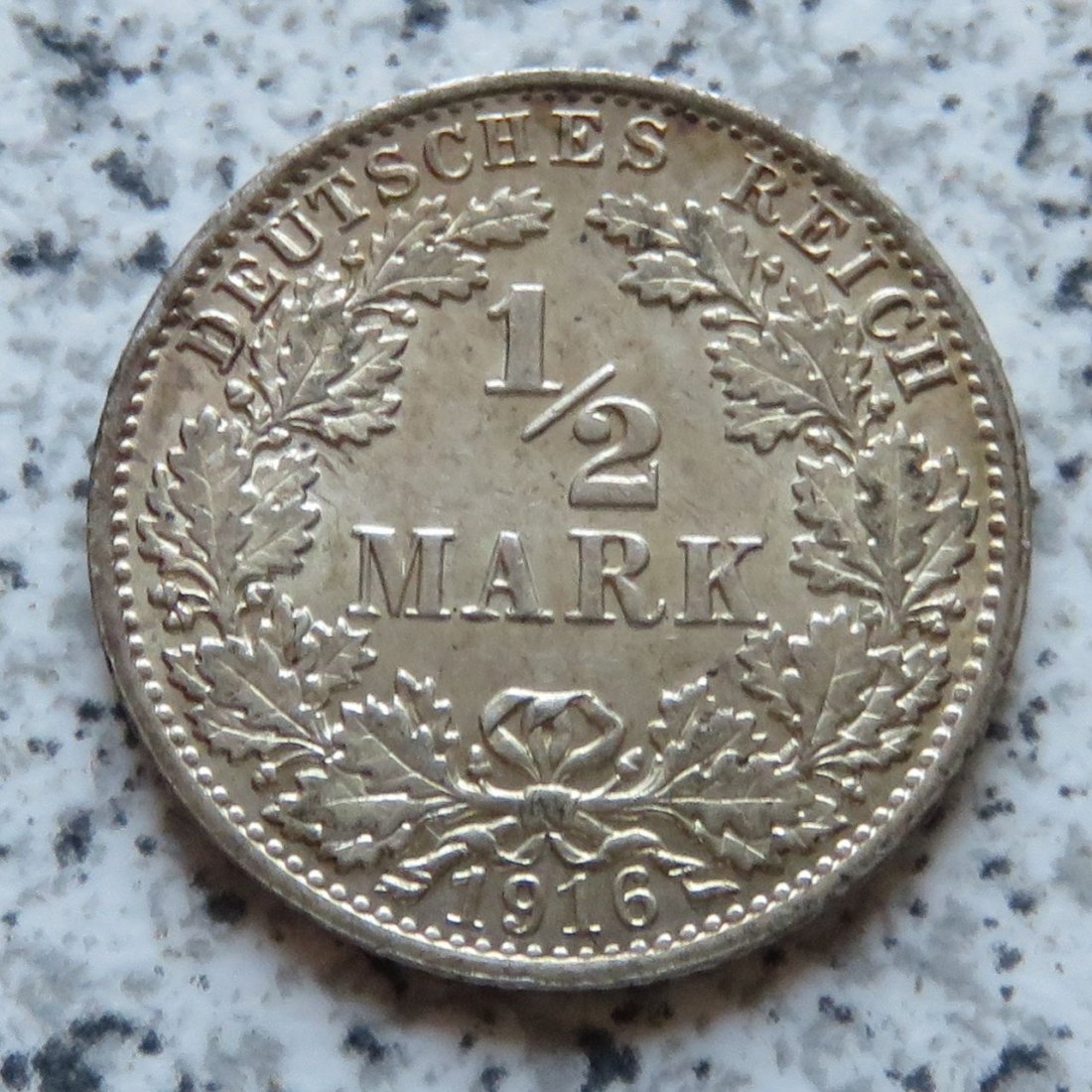 Kaiserreich 1/2 Mark 1916 A   