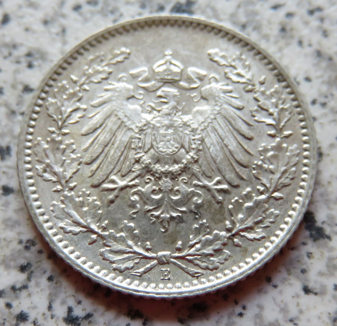  Kaiserreich 1/2 Mark 1916 E   