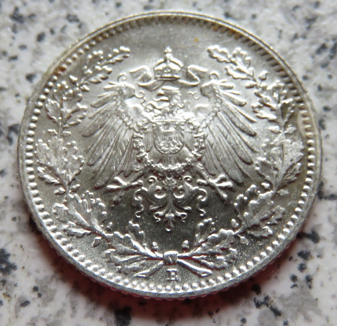  Kaiserreich 1/2 Mark 1917 E   