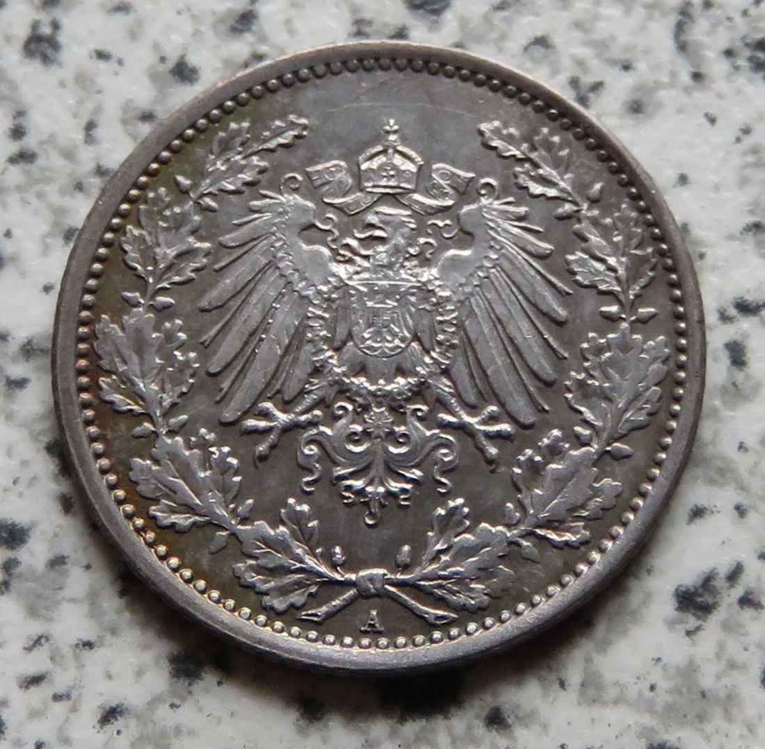  Kaiserreich 1/2 Mark 1918 A   