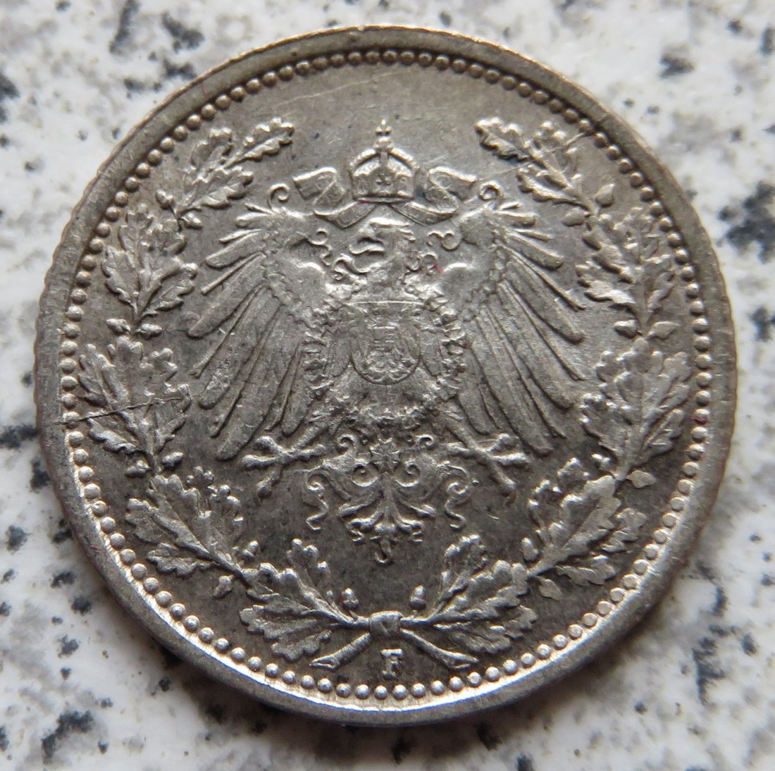  Kaiserreich 1/2 Mark 1918 F   