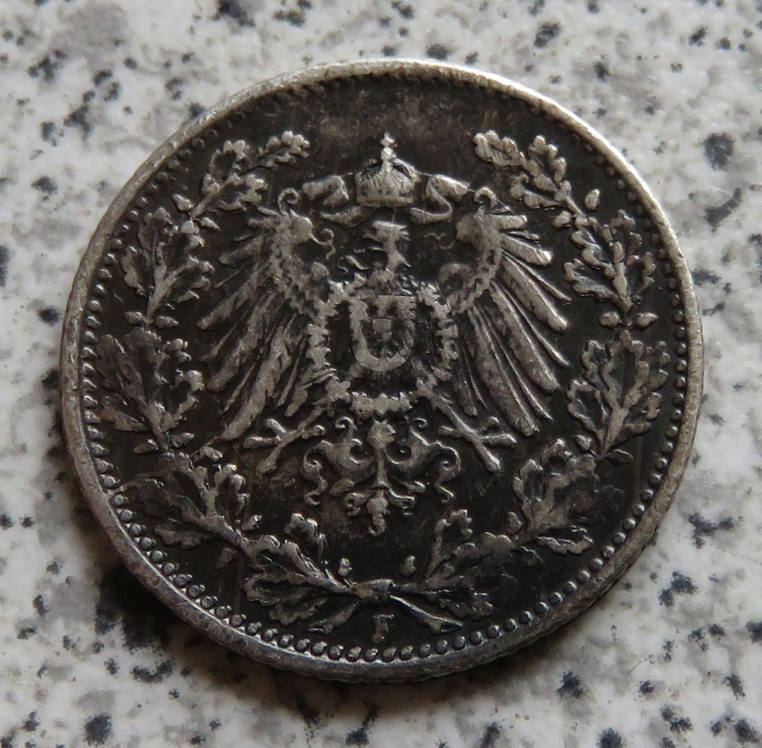  Kaiserreich 1/2 Mark 1919 F   