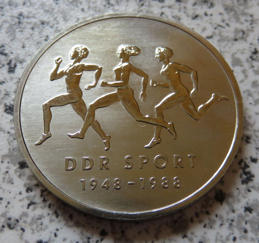  DDR 10 Mark 1988 40 Jahre DDR Sportbund   