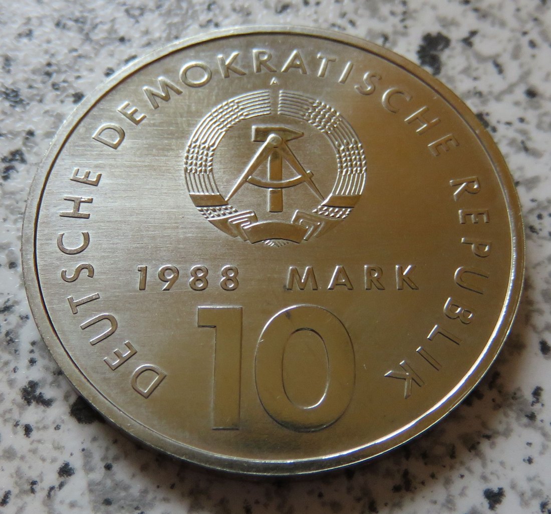  DDR 10 Mark 1988 40 Jahre DDR Sportbund   