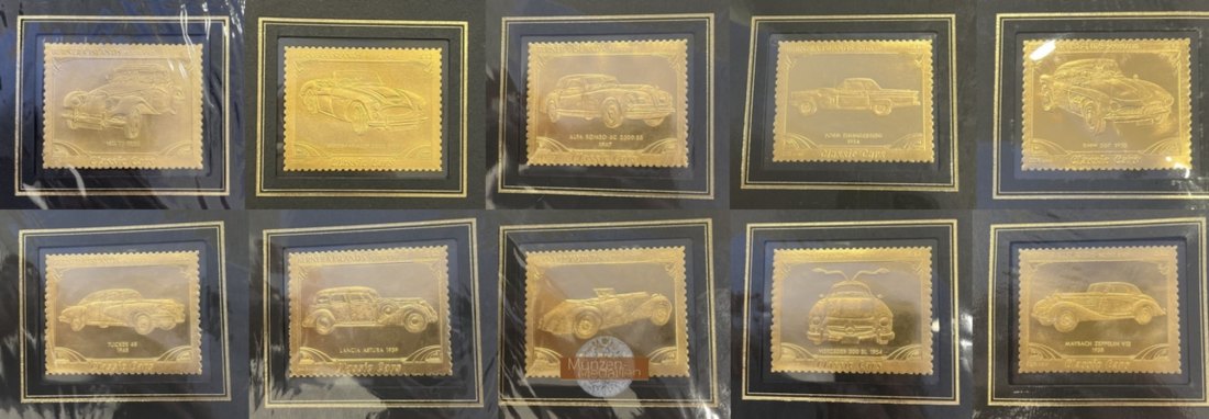 Schottland Classic Cars Briefmarken MM-Frankfurt   