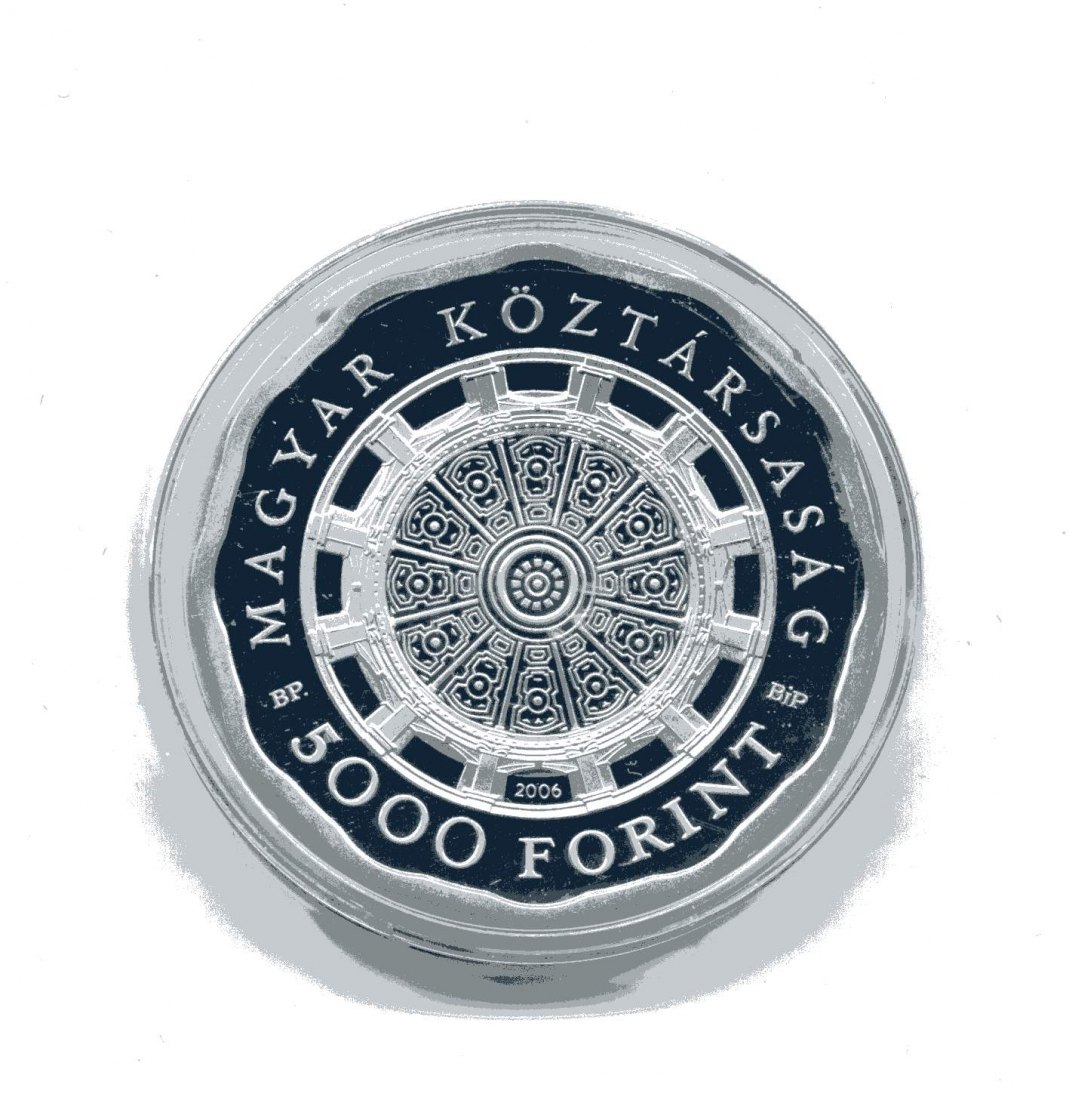  5000 Forint 2006 Bazilika Esztergomi PP + Zertifikat 1 Unze Silber sehr selten !!   