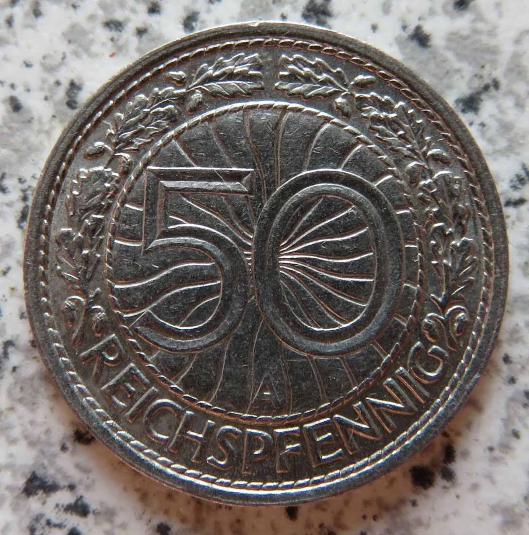 Weimarer Republik 50 Pfennig 1928 A   