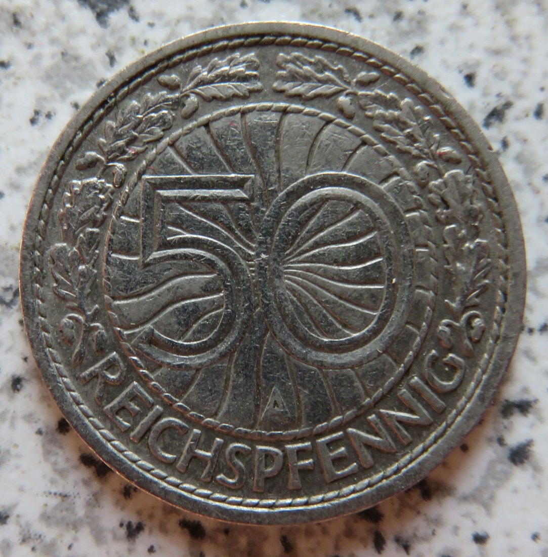  Weimarer Republik 50 Pfennig 1928 A   