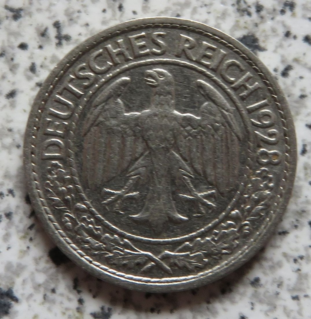  Weimarer Republik 50 Pfennig 1928 A   